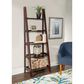 Linon Home Decor Acadia 5-Shelf Ladder Bookcase in Espresso, , large
