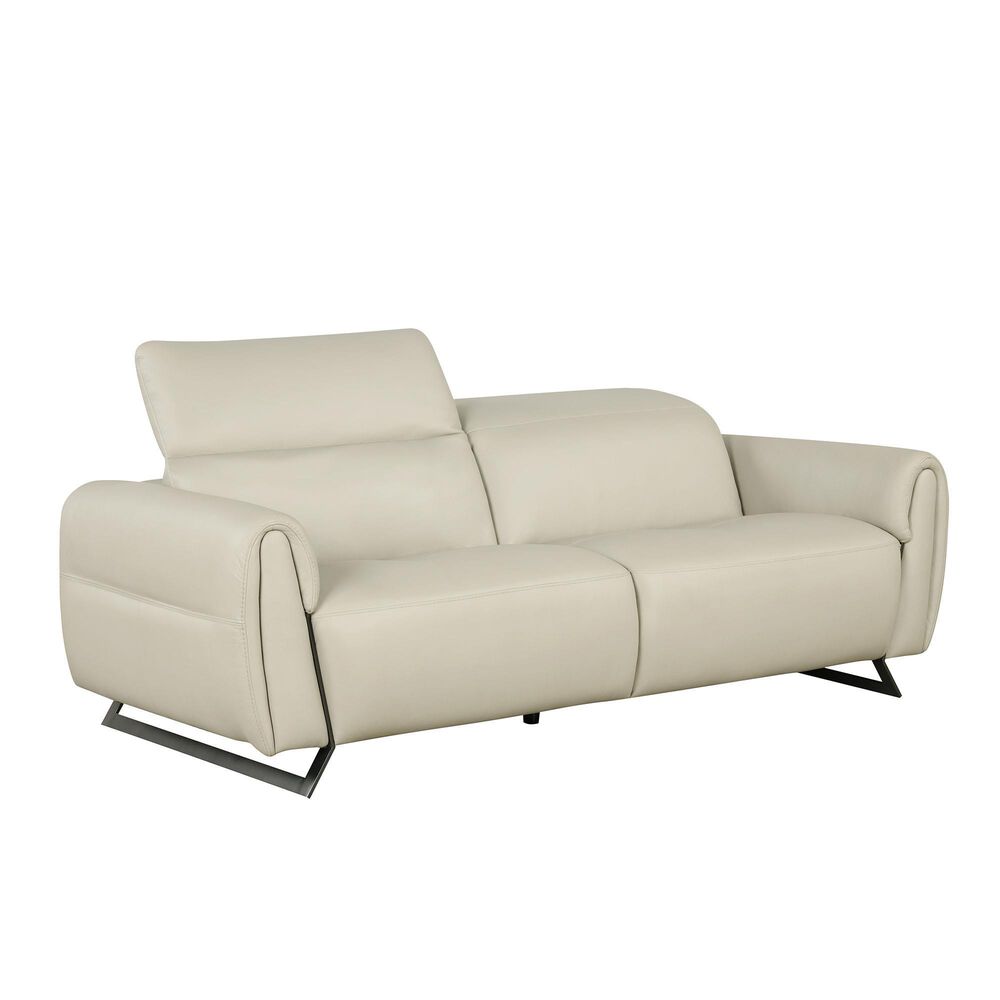 Nicoletti Calia Sofas Stationary Leather Sofa in Tortora, , large