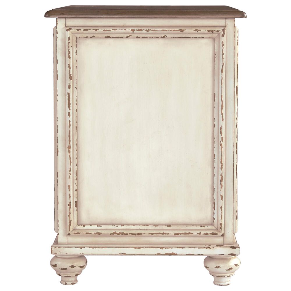 Ashley Realyn Chairside End Table in White and Brown, , large