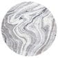 Safavieh Cyrus Shag CYR120G 6"7" Round Grey and Beige Area Rug, , large