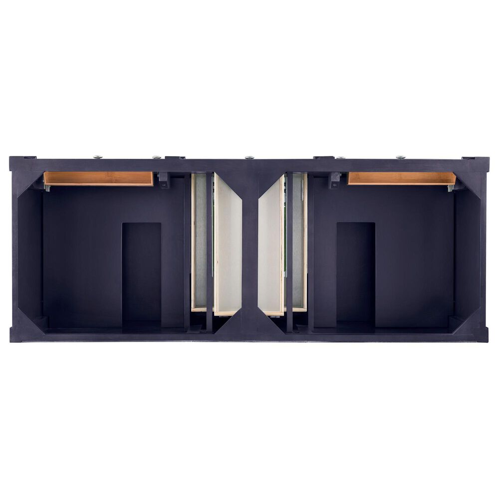 James Martin Vanities Brittany 60&quot; Double Bathroom Vanity in Victory Blue with 3 cm Arctic Fall Solid Surface Top, , large