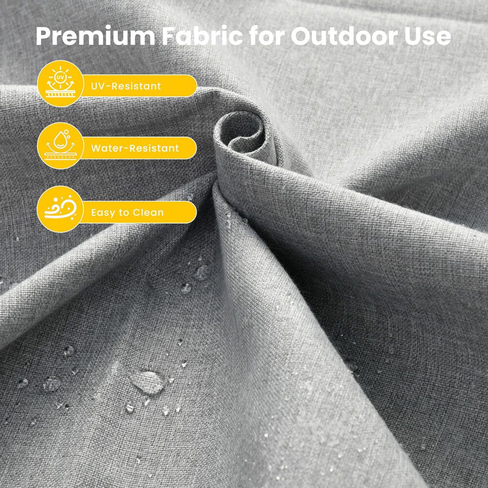 HOMLUX 9-Piece Patio Conversation Set in Gray, , large