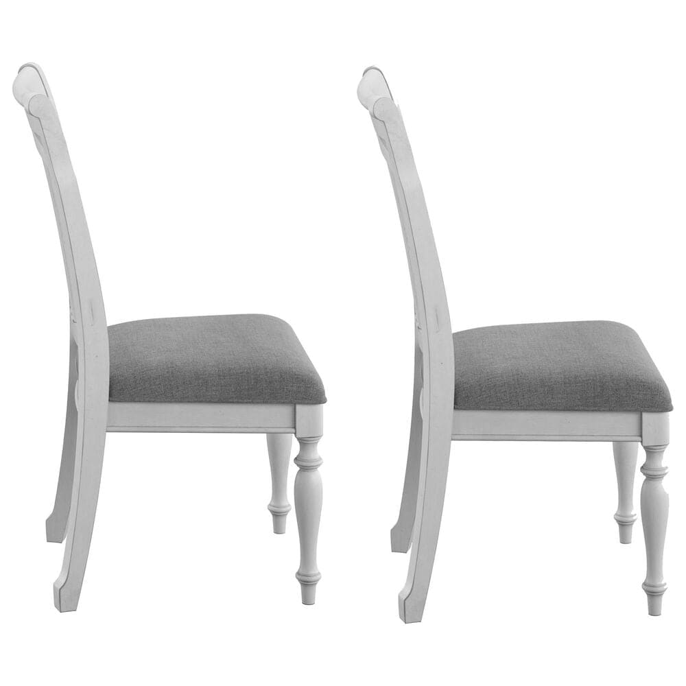 Emerald Home Furnishings New Haven Side Chair in Oyster Shell &#40;Set of 2&#41;, , large