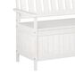 CorLiving Miramar Patio Storage Bench in White, , large