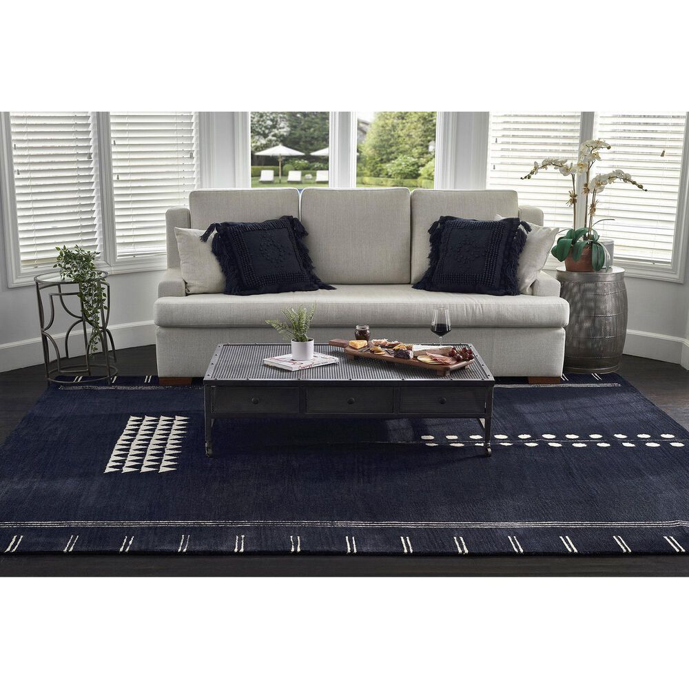 Momeni Simba 5&#39; x 8&#39; Navy Area Rug, , large
