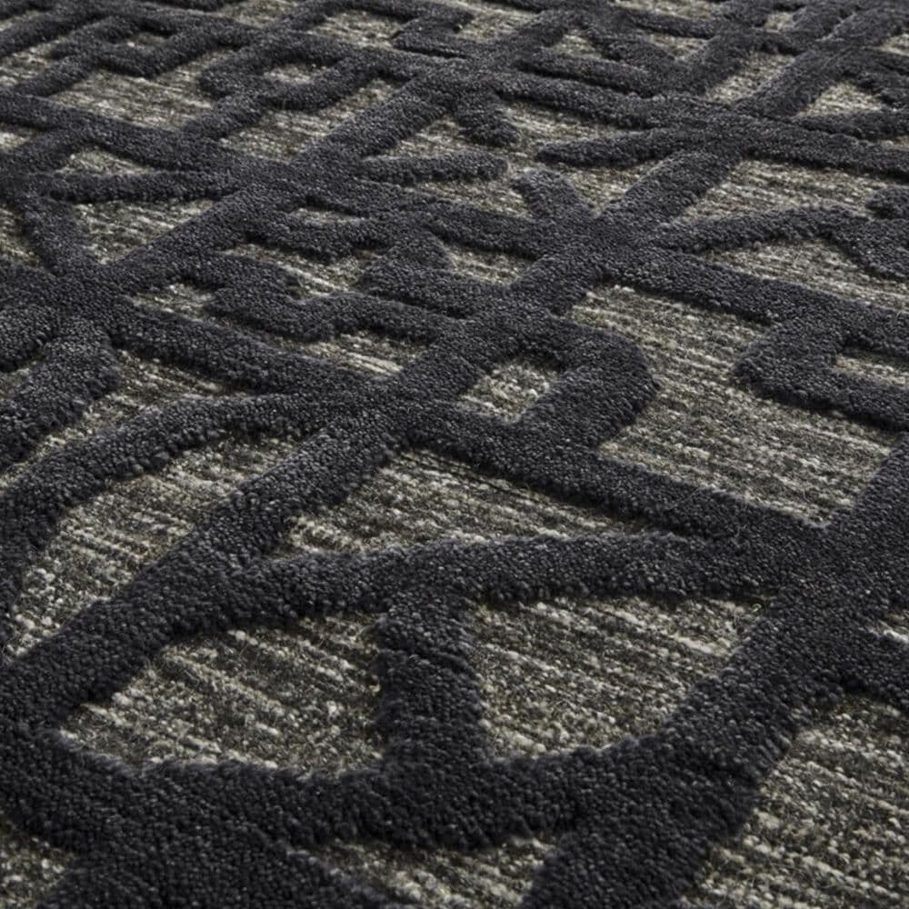 Feizy Norah 6062L 7&#39;9&quot; x 9&#39;9&quot; Black and Dark Gray Area Rug, , large
