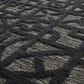 Feizy Norah 6062L 7"9" x 9"9" Black and Dark Gray Area Rug, , large