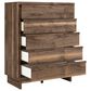 Ashley Chirason 5-Piece King Platform Bedroom Set in Brown, , large