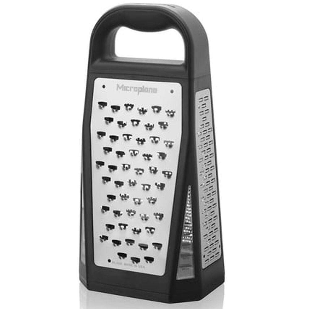 Microplane Elite Box Grater in Black and Stainless Steel, , large