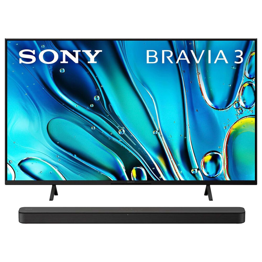 Sony 43" Class Bravia 3 LED 4K HDR - Smart Google TV with 2 Channel Built-In Tweeter Soundbar in Black, , large