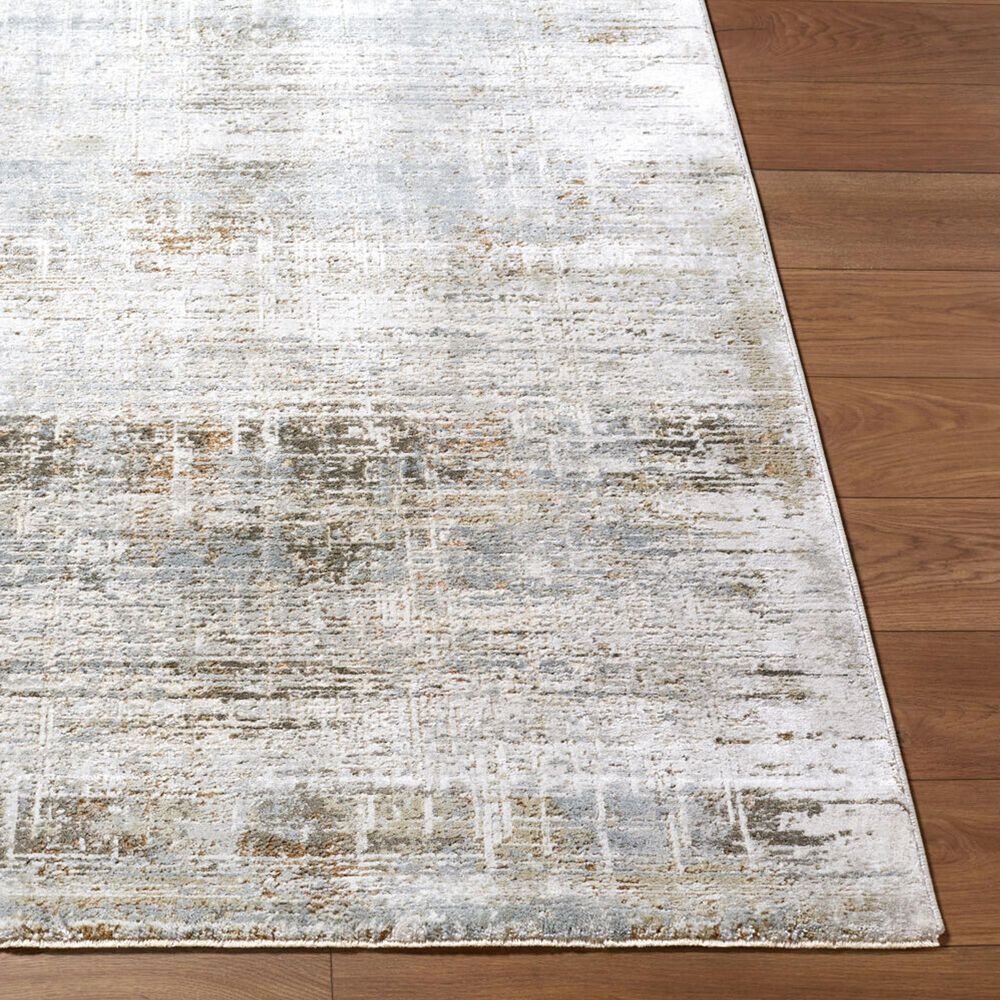 Surya Brunswick Cream, Light Gray, Medium Brown, Charcoal, Light Brown and Mustard 2'7" x 7'3" Runner, , large