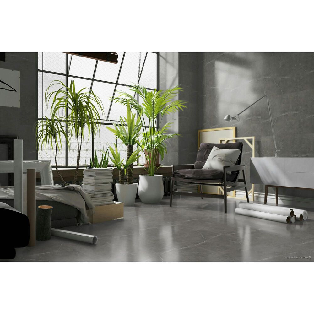 Emser Sterlina II Asphalt 24&quot; x 24&quot; Matte Porcelain Tile, , large