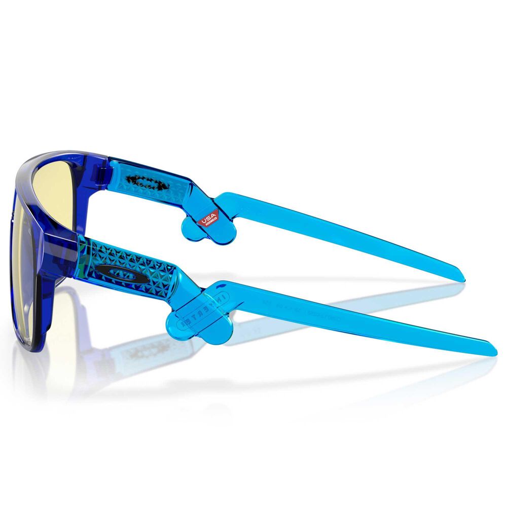 Oakley Inverter Youth Fit Gaming Sunglasses with Yellow Prizm Gaming Lenses in Crystal Blue, , large