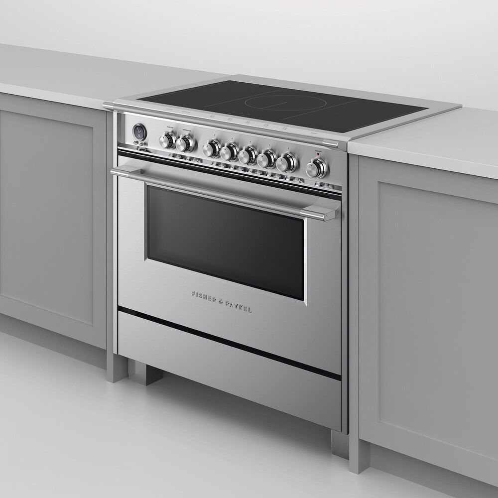 Fisher &amp; Paykel 36&quot; Classic Induction Range with 5 Burners in Stainless Steel, , large