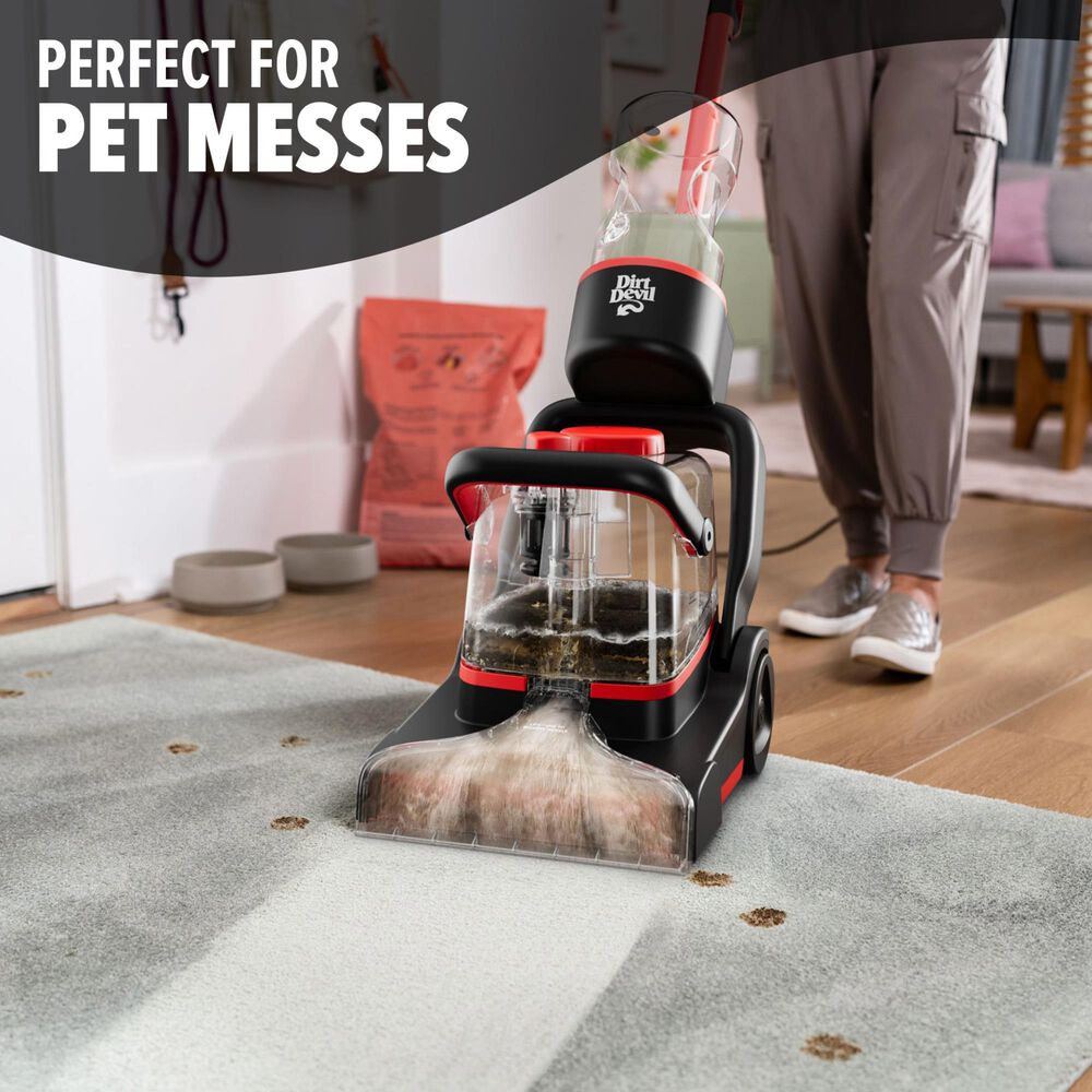 Dirt Devil Full Size Carpet Washer in Black and Red, , large