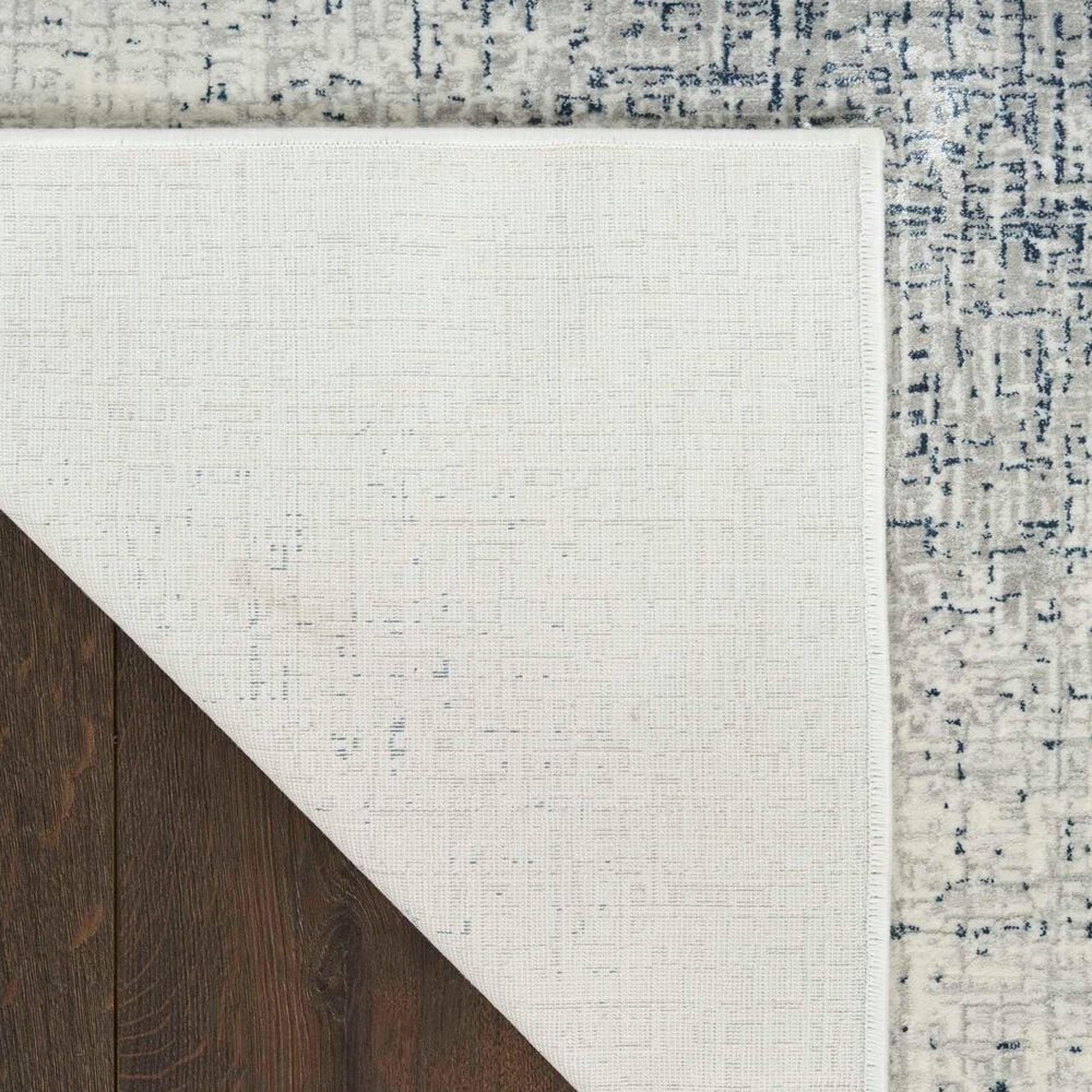 Nourison Grand Street Ivory and Blue 5&#39;3&quot; x 7&#39;3&quot; Area Rug, , large