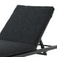 Hearth and Haven Navan Outdoor Foldable and Stackable Chaise Lounge in Dark Grey (Set of 2), , large