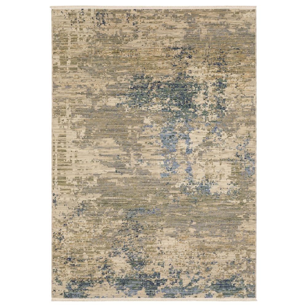 Oriental Weavers Soleri 3"3" x 5" Beige and Blue Area Rug, , large
