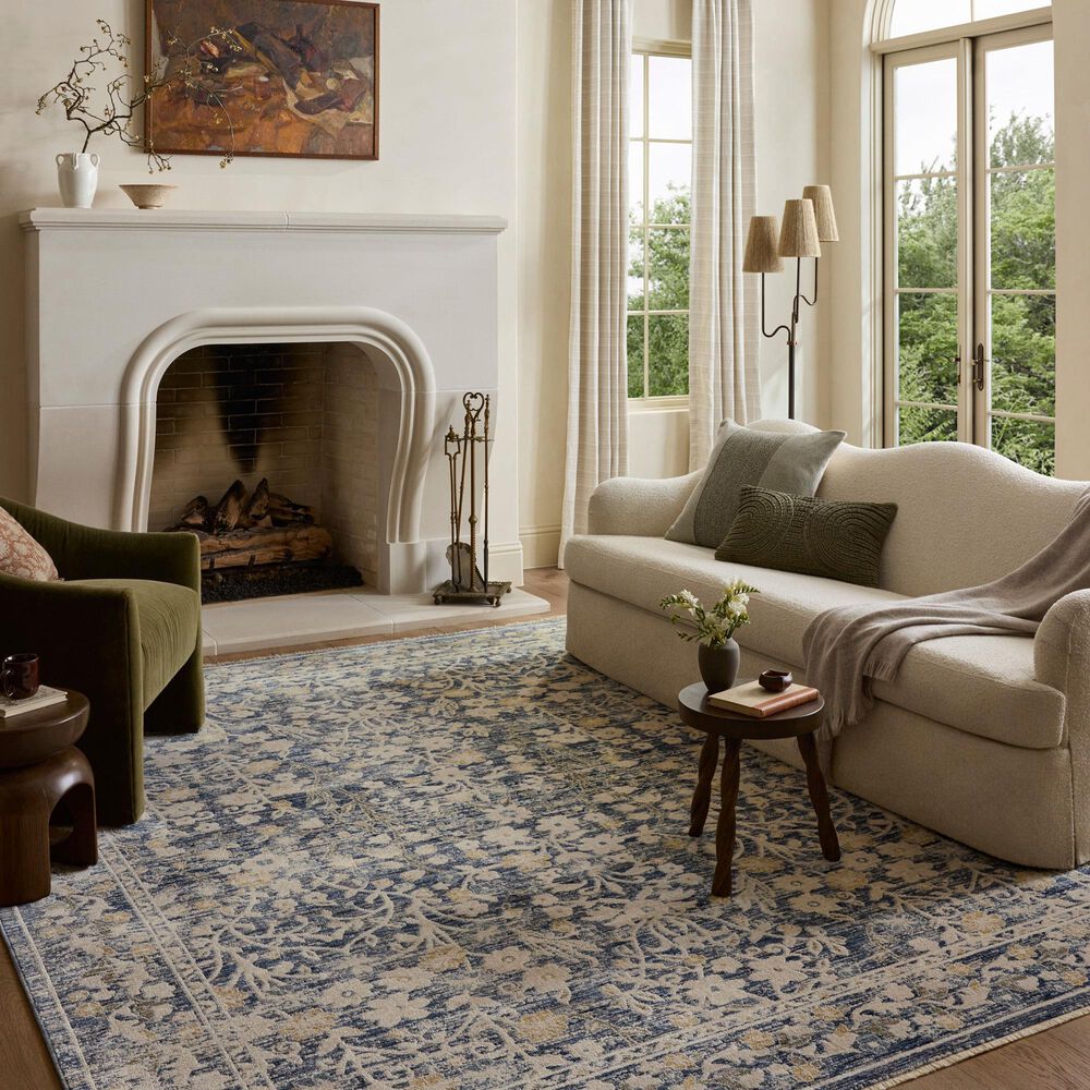 Loloi Clarisse Blue and Beige 11&#39;6&quot; x 15&#39;7&quot; Area Rug, , large