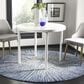 Safavieh Evoke EVK228N 4" Round Navy and Ivory Area Rug, , large