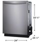 Frigidaire Gallery 24" Built-In Dishwasher with Bar Handle in Stainless Steel, , large