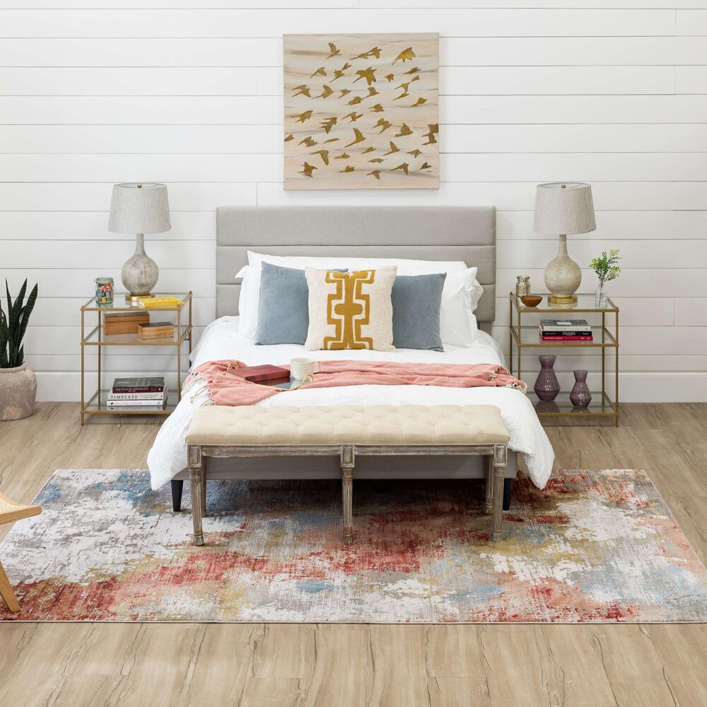 Karastan Tryst Nuvole 5&#39; x 8&#39; Multicolor Area Rug, , large