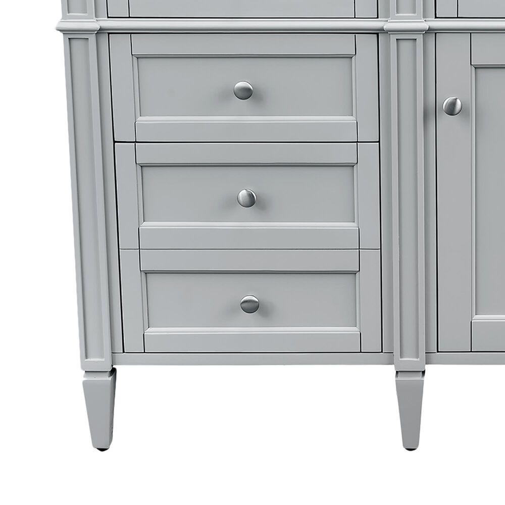James Martin Vanities Brittany 30&quot; Single Bathroom Vanity in Urban Gray with 3 cm Eternal Marfil Quartz Top and Rectangle Sink, , large