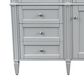 James Martin Vanities Brittany 30" Single Bathroom Vanity in Urban Gray with 3 cm Eternal Marfil Quartz Top and Rectangle Sink, , large