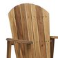 Hearth and Haven Outdoor Adirondack Dining Chair in Natural (Set of 2), , large
