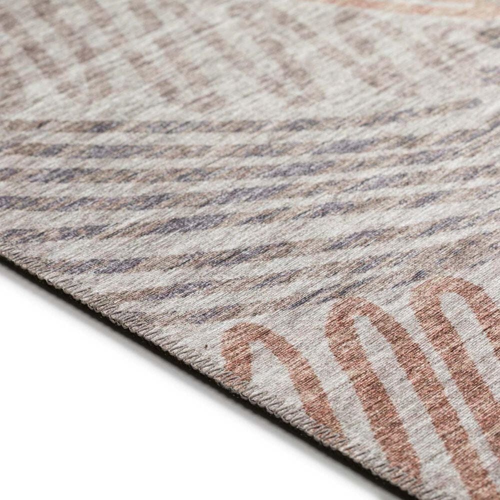 Dalyn Rug Company Sedona Floral 3&#39; x 5&#39; Walnut Indoor/Outdoor Area Performance Rug, , large