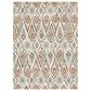 Karastan Epiphany Sketched Diamond 2"4" x 7"10" Robin"s Egg Runner, , large