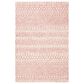 Safavieh Micro-Loop Southwestern 3" x 5" Pink and Ivory Area Rug, , large