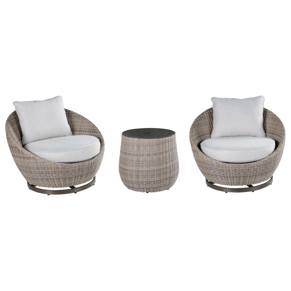 Steve Silver Co. Adeline 3-Piece Patio Chat Set in Driftwood, , large