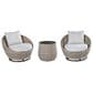 Steve Silver Co. Adeline 3-Piece Patio Chat Set in Driftwood, , large