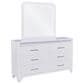 Ashley Jarlee 6-Drawer Dresser and Mirror in White, , large
