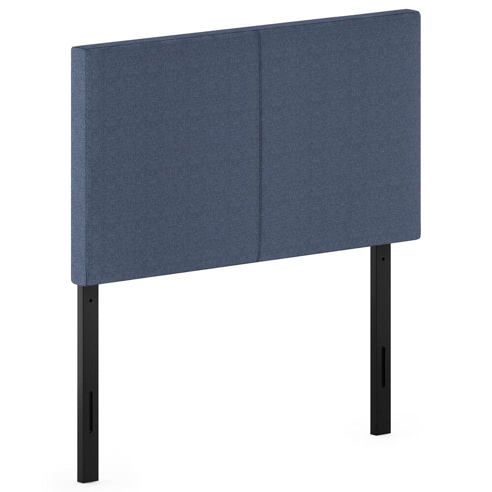 HOMLUX Roanne Twin Upholstered Headboard in Denim, , large