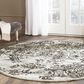 Safavieh Adirondack ADR101A-6R 6" x 6"  Silver/Black Round Rug, , large