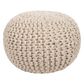 Surya Pouf 18" x 18" Ottoman in Desert Sand, , large