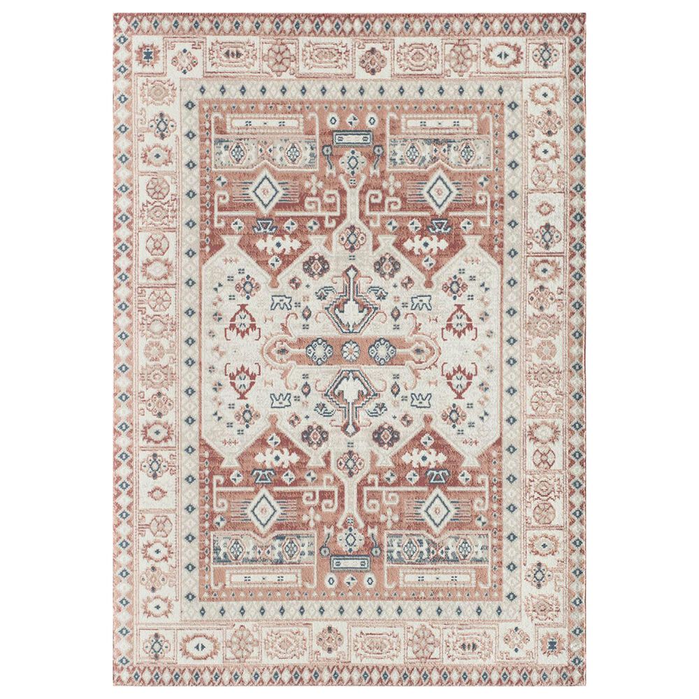Rugs America Gabriel Sangria Koti 5"3" x 7" Orange and Beige Area Rug, , large