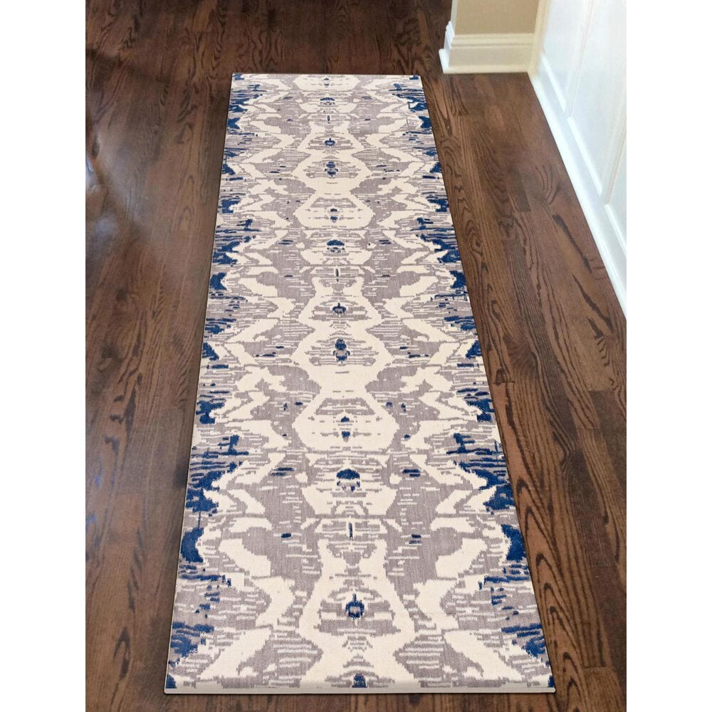 Radici USA Dora 2&#39;6&quot; x 10&#39; Slate, Gray and Silver Runner, , large