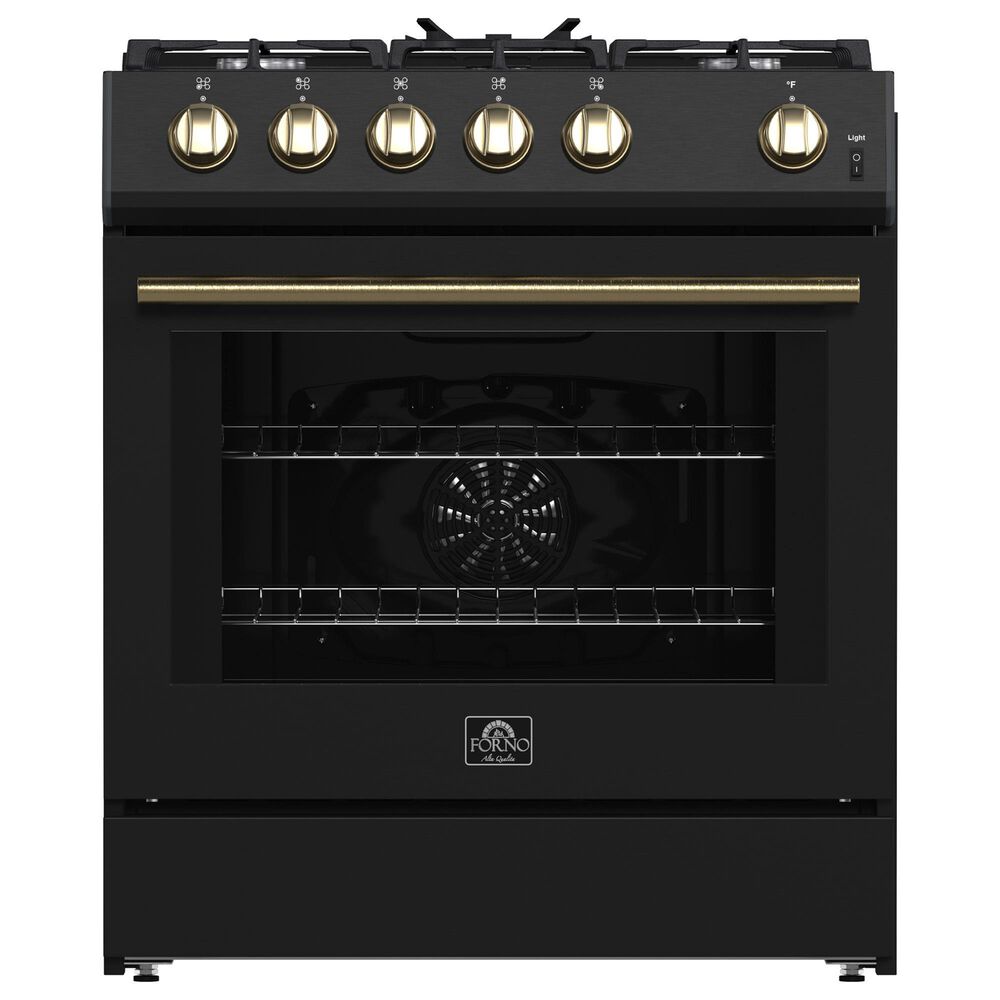 Forno Leonardo 30" Slide-In Gas Range in Black, , large
