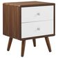 Modway Transmit 2 Drawer Nightstand in Walnut White, , large