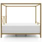 Furniture of America Rosadale Full X-Cross Canopy Bed in Gold, , large