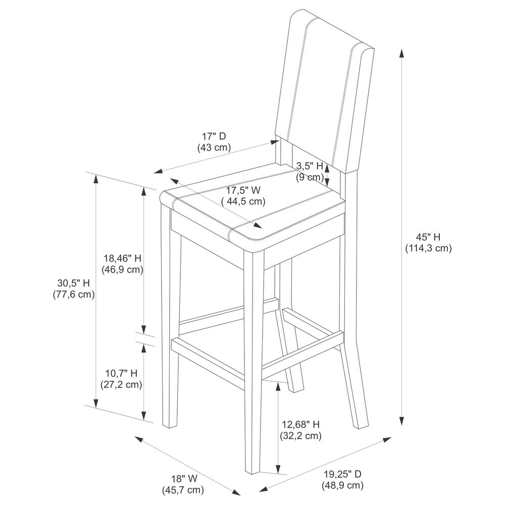 Linden Boulevard Dumas Barstool in Cream, , large
