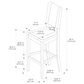 Linden Boulevard Dumas Barstool in Cream, , large