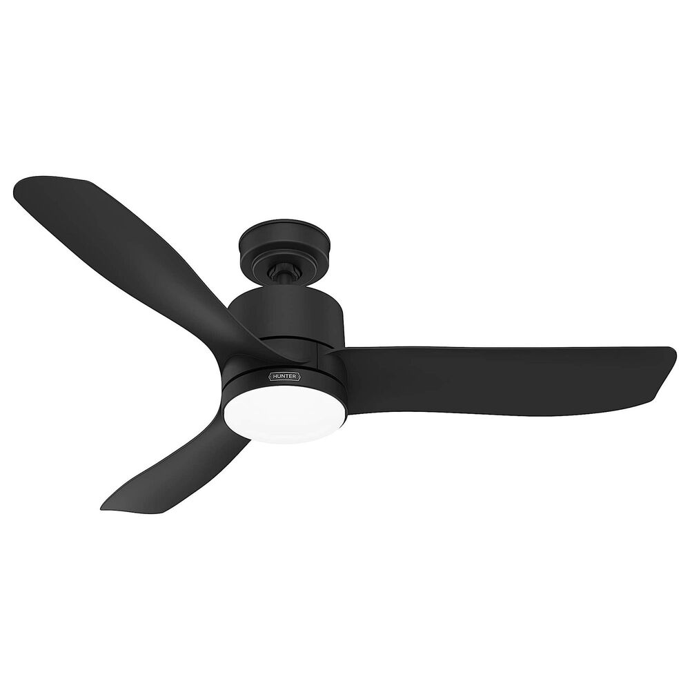 Hunter Bolsa 52&quot; Ceiling Fan with LED Light in Matte Black, , large