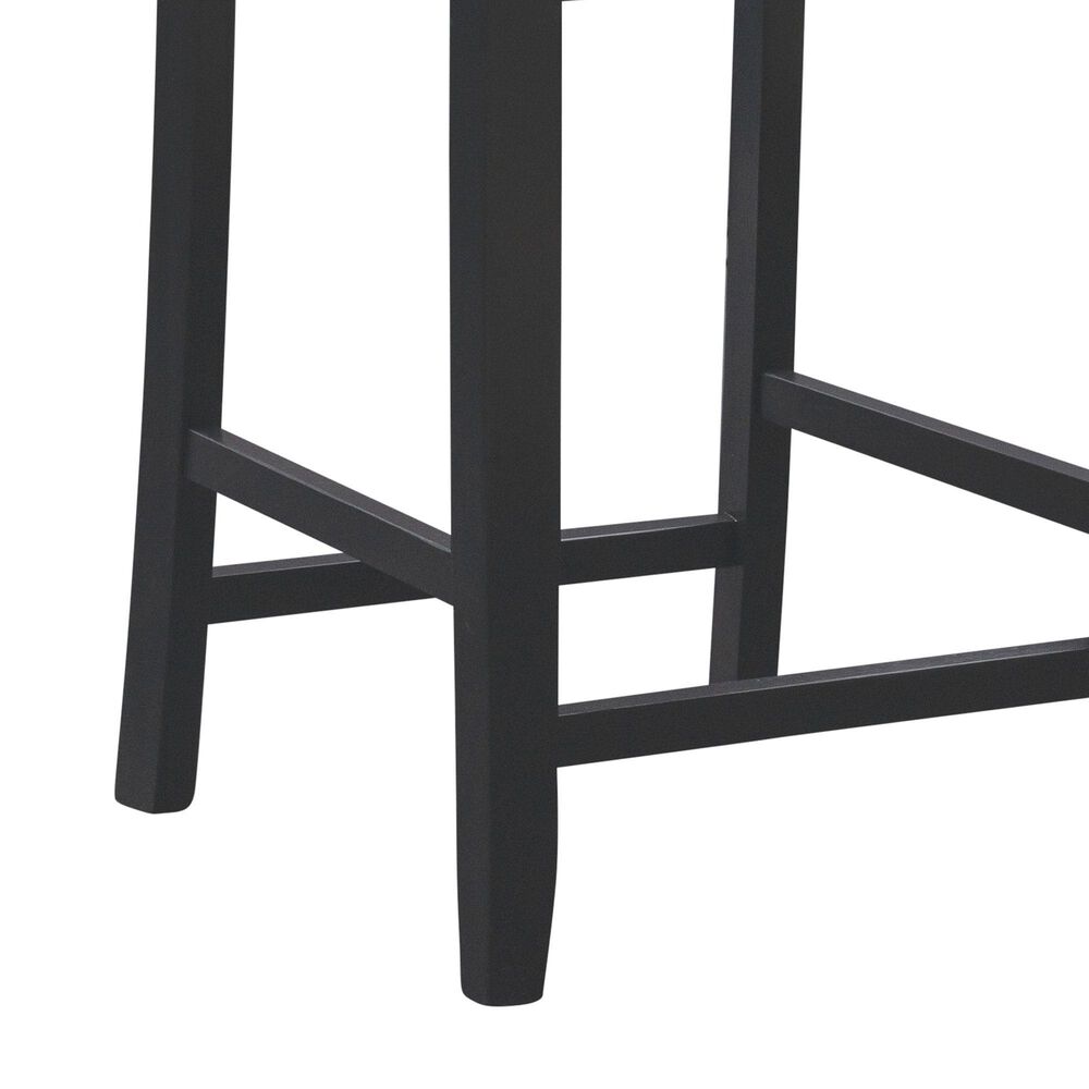 Linon Home Decor Colm Counter Stool in Black and Warm Brown, , large
