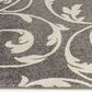 Central Oriental Terrace Tropic Macala 3"3" x 5" Stone and Snow Area Rug, , large