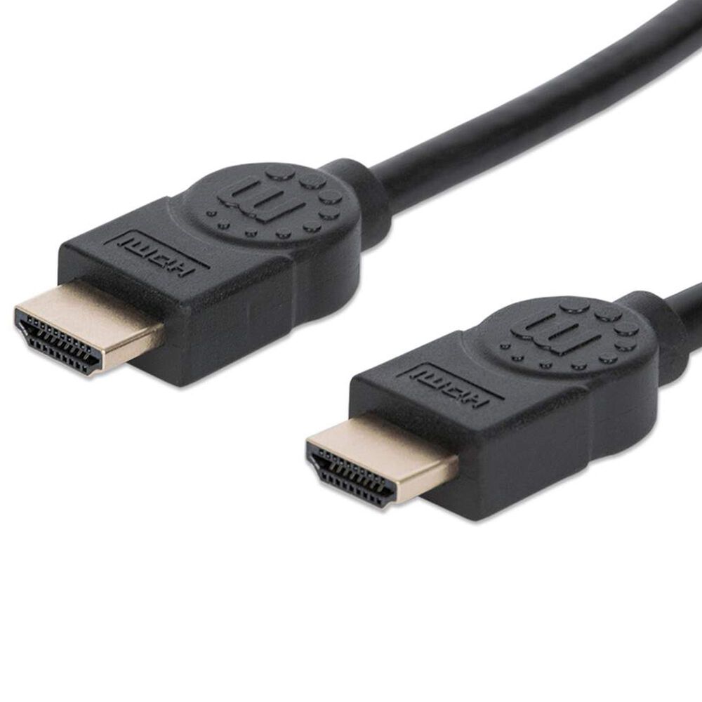 Helios 2-Piece 4 Outlet Surge Protector and 6' Premium High Speed HDMI Cable in Black, , large