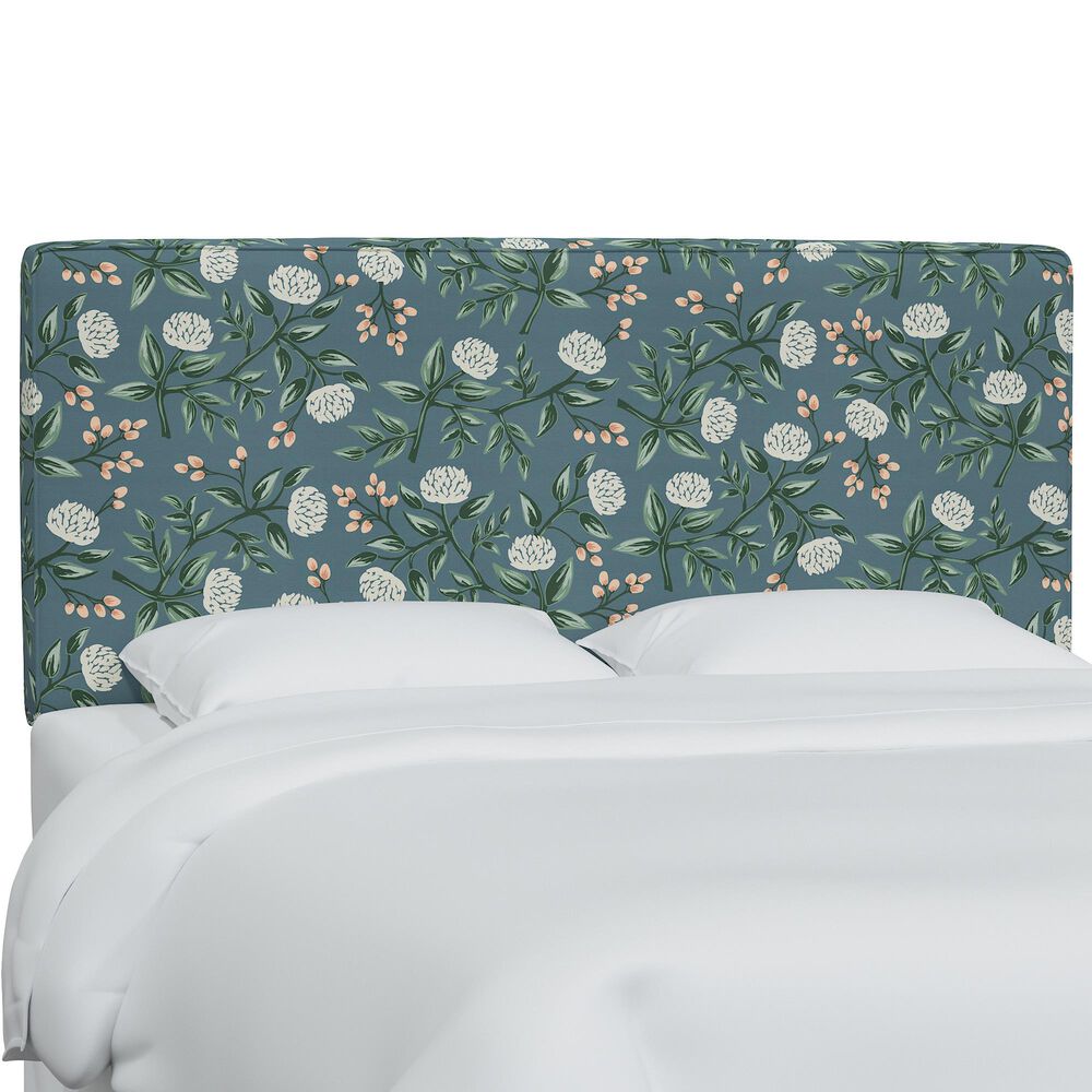 Rifle Paper Co Crafted by Cloth & Company Elly Queen Headboard in Peonies Emerald, , large